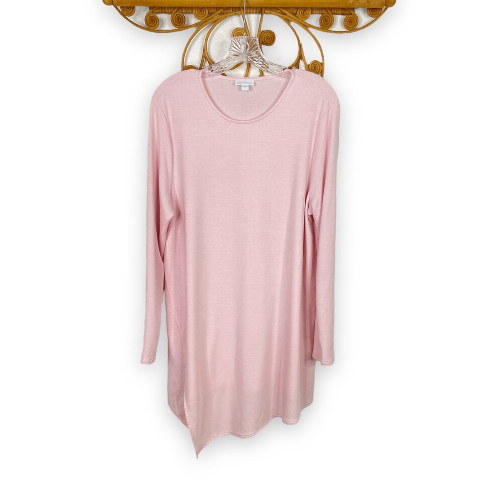 J. Jill Pure Jill Luxe tencel long sleeve asymmetric shirt L